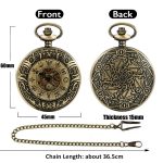 Lovecraftian Art Eldritch Gilded Runes | Cthulhu Digital Pocket Watch | Modern Electronic Timepiece