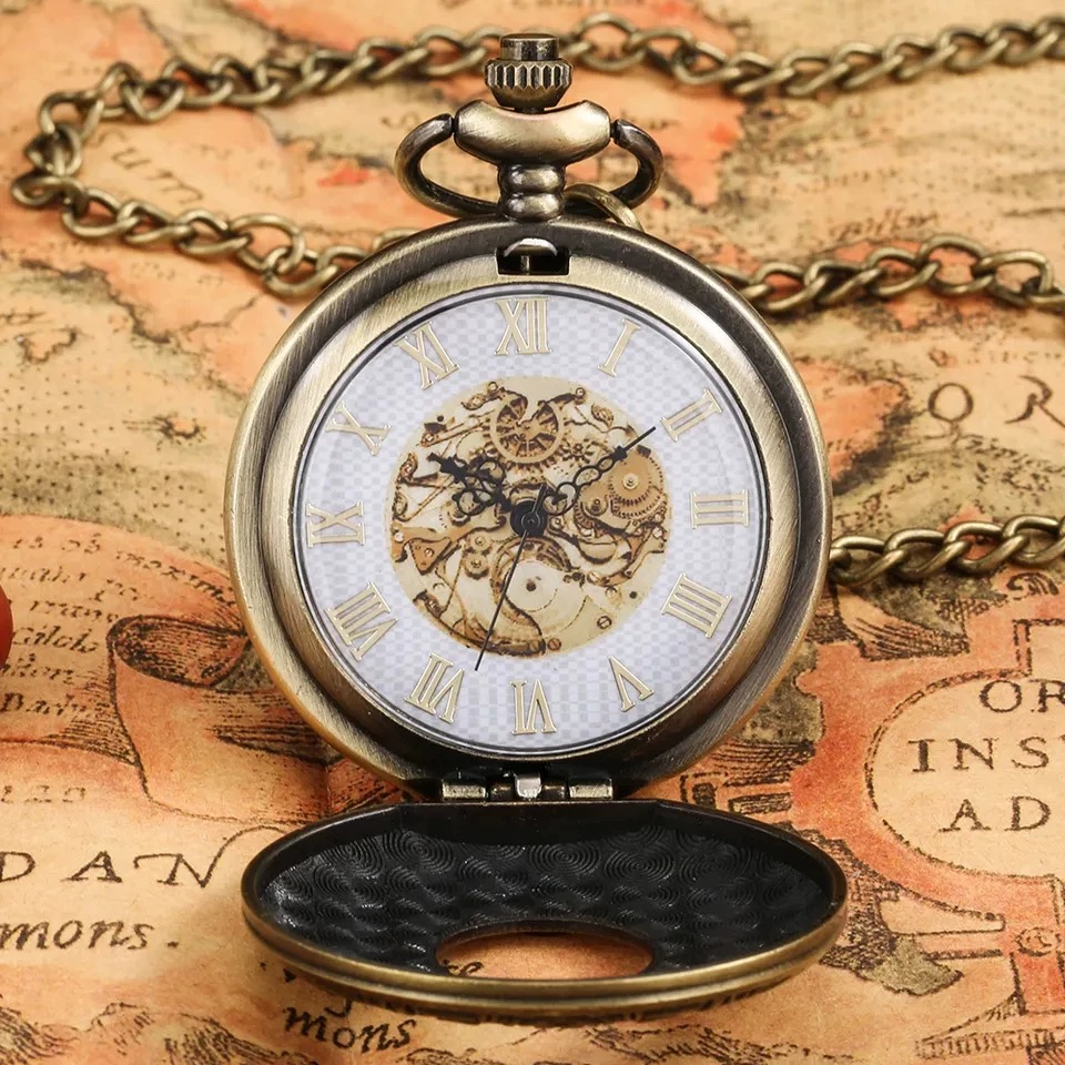 Lovecraftian Art Eldritch Gilded Runes | Cthulhu Digital Pocket Watch | Modern Electronic Timepiece