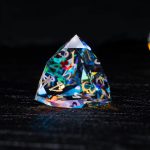 Prism Burst with Golden Glow | Cthulhu Mythos CoC Dice Set | 7-Piece Polyhedral RPG Dice