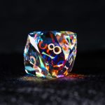 Prism Burst with Golden Glow | Cthulhu Mythos CoC Dice Set | 7-Piece Polyhedral RPG Dice