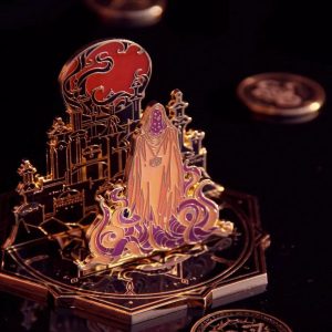 Hastur the Yellow King Metal Emblem | Lovecraftian Art Modular Display Piece