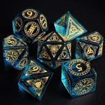 Mythos Dice Set | Lovecraftian Art Collectible Roll into the Depths of Cosmic Horror