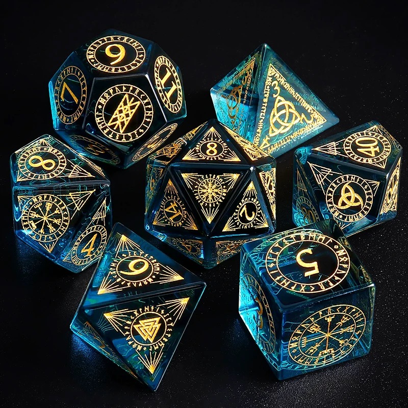Mythos Dice Set | Lovecraftian Art Collectible Roll into the Depths of Cosmic Horror